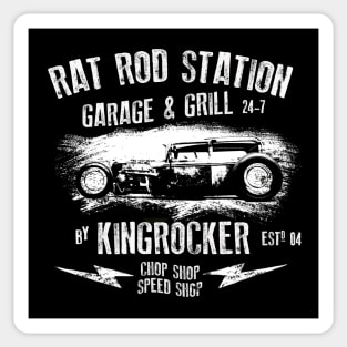 Hot Rod Station Sticker